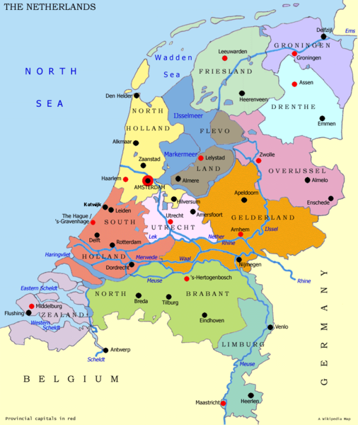 Regiones de Holanda. - Guía Blog Holanda | Países Bajos