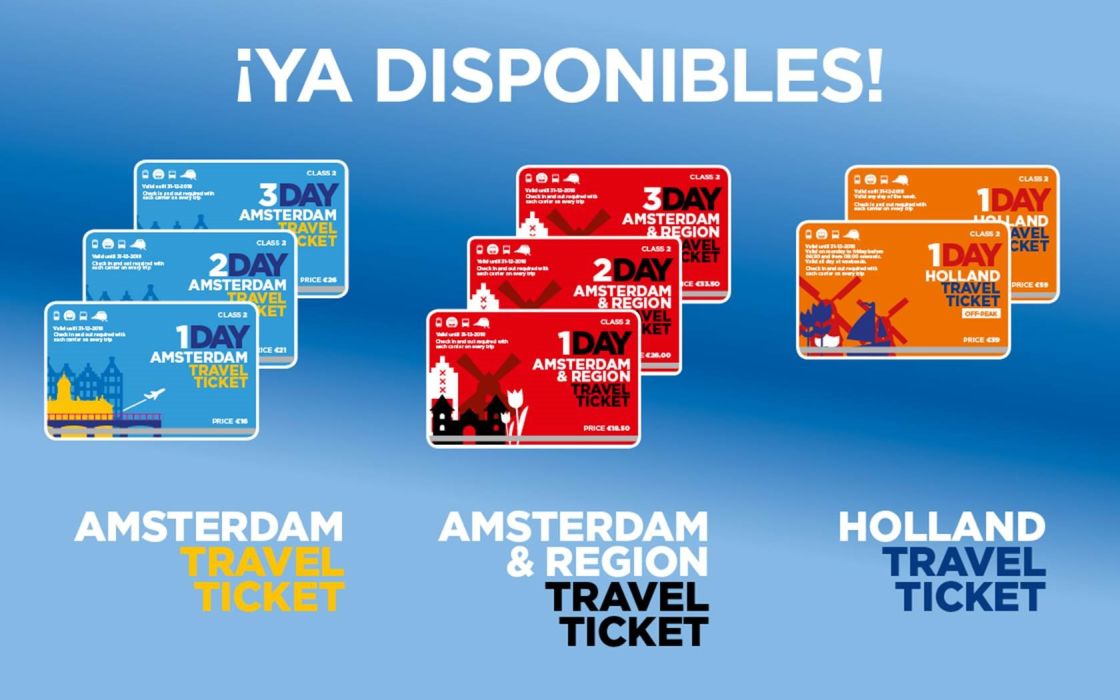 holland travel ticket 2 days